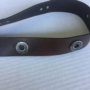 Nanni vintage brown leather belt. Size 90/36